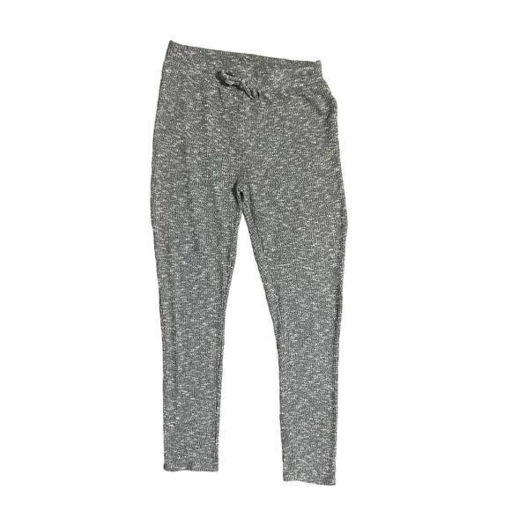 Gymshark Slouge Sweatpant Leggings Heathered Black Marl High Rise Size Medium?